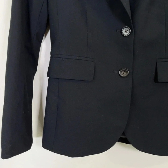 BANANA REPUBLIC | WOOL  BLEND BLACK BLAZER - Picture 8 of 15